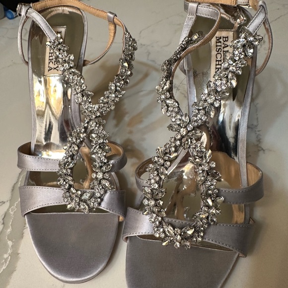 BEJEWELED BAGLEY MISHKA STRAPPY SILVER Sandal - Picture 4 of 8